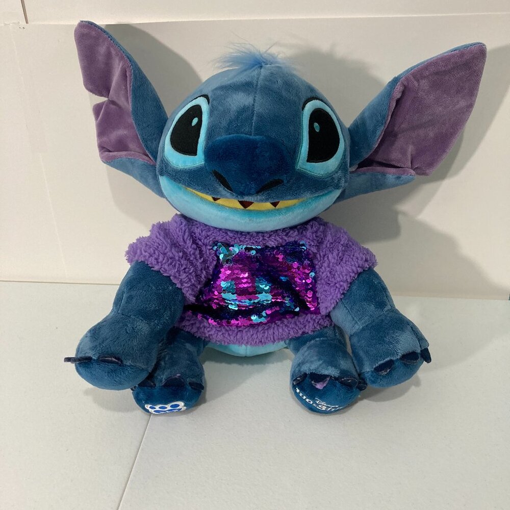 Disney’s LILO & STITCH Build A Bear BAB 12" Plush with T-Shirt Sequins